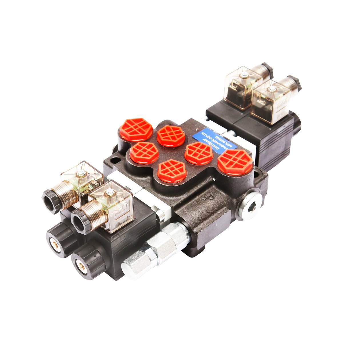 Distribuitor hidraulic P40 electromagnetic cu 2 cai, 12V Breckner Germany
